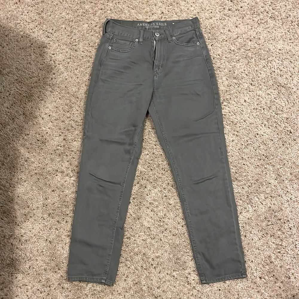 American Eagle Grey Straight Leg Jeans